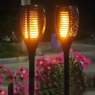 ESTACA SOLAR ANTORCHA EFECTO FLAMA