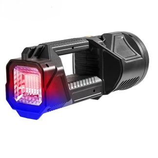 LINTERNA SOLAR RECARGABLE CON FOCO DE TRABAJO Y BALIZA