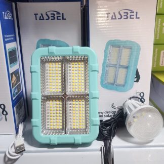 Kit de Emergencia con Foco y Baliza + Ampolleta. Recargable con Panel Solar y Cable USB