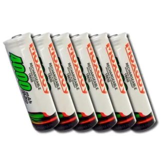 pack 6 baterías 18650